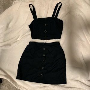 Abercrombie and Fitch skirt and crop top set